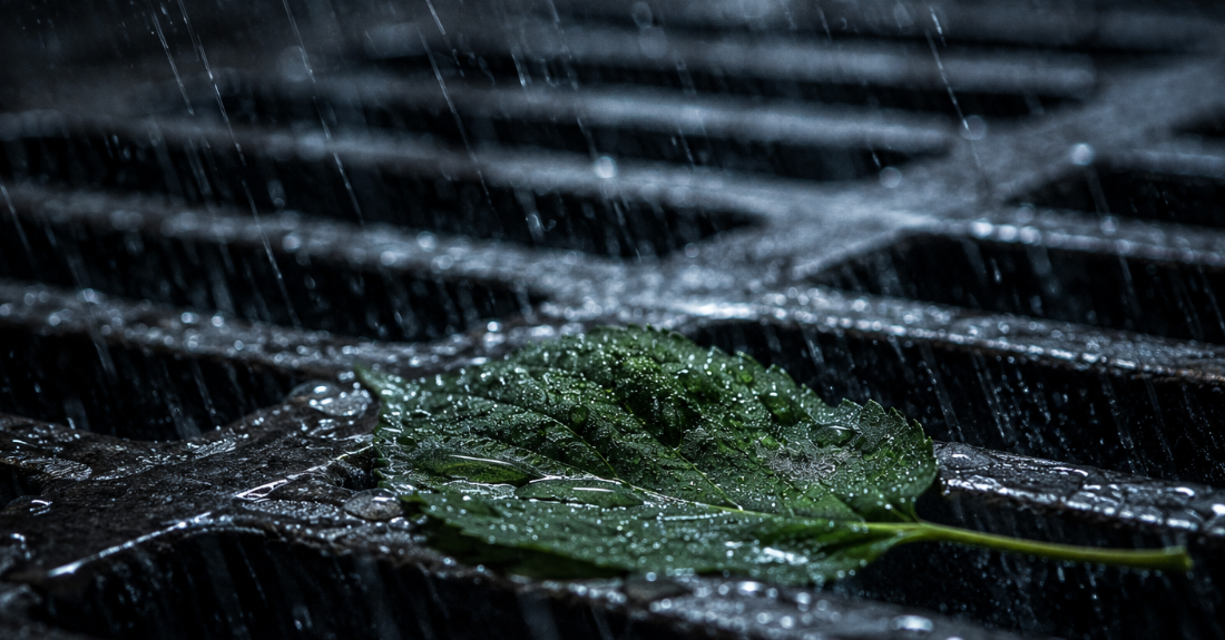 雨に濡れながら佇むブルース・バナーの切ない表情を描いた挿絵